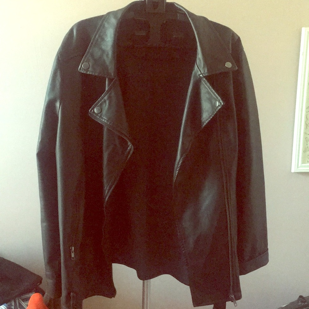 Faux leather jacket